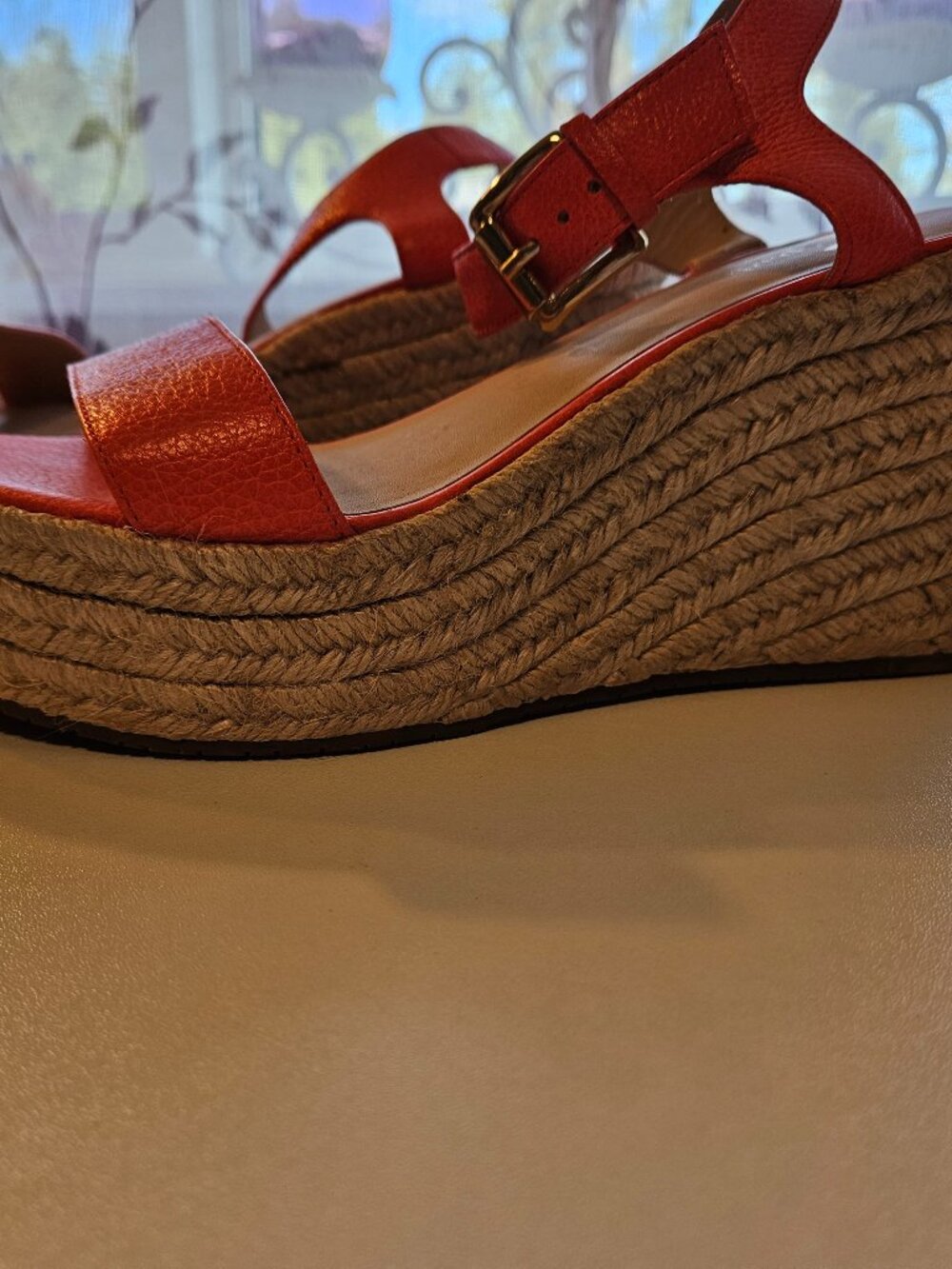 Kate Spade Sandals, Orange, Size 8